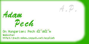 adam pech business card